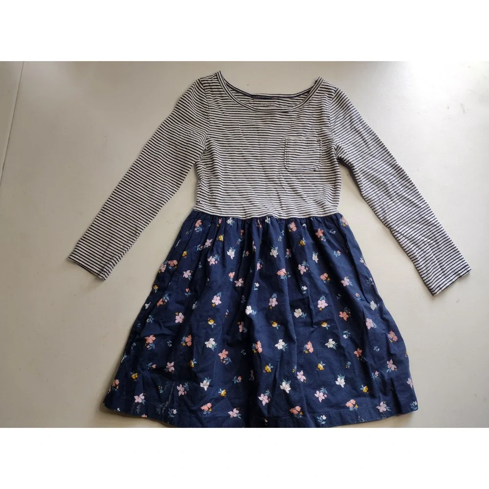 Lot 5 Girls Long Sleeve‎ Dresses Size 5T Floral Heart